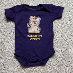 LSU baby onesie